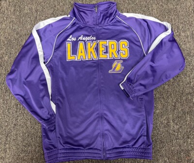 Official NBA Lakers Warm Up Track Jacket Youth Large (10-12) Purple
