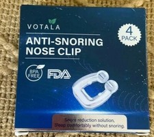 20 x Anti-Snoring Nose Clips By Votala 4-Pack, BPA-Free, W Storage Case lot of 5