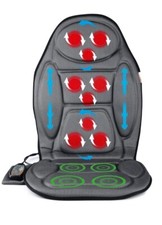 Auto Home Office Rücken Beheizt Massagegerät MEDIVON Sitzbezug Kissen Stuhl Matte Grau