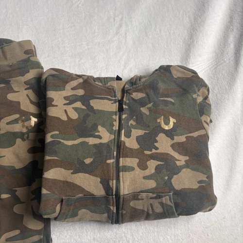 Y2K True Religon Camouflage Jogging Suit Hoodie Sweatpants Girls Medium * - Picture 2 of 16