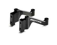Exotek 2082 Team Losi 22S Drag Black 7075 Aluminum Servo Mount Set TLR mounts