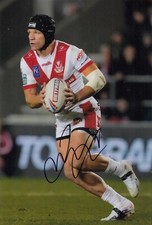Jonny Lomax Hand Signed St Helens 12x8 Photo Rugby League Autograph 3