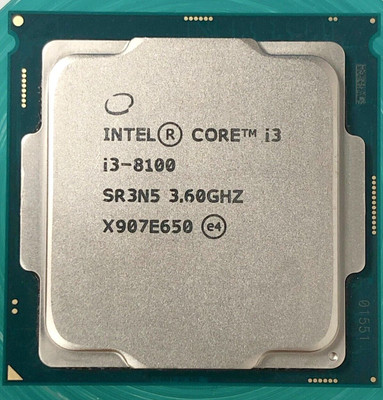 Intel Core i3-8100 Quad-Core 3.60GHz Socket LGA 1151 Desktop Cpu Processor SR3N5