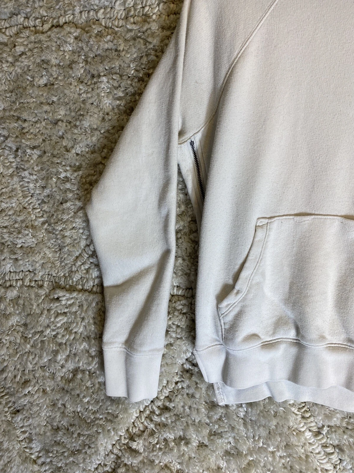 UNDERCOVER Giacca donna Victoria Secret panna con cappuccio taglia XS zip laterale