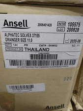 Ansell 37-155 AlphaTec Sol-Vex Chemical Resistant Gloves Size 11 BOX OF 144 Qty