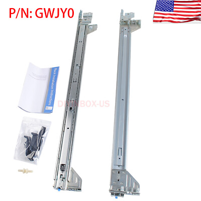 For DELL POWEREDGE R715 R810 R815 R910 R920 R930 2U SLIDING RAILS RACK KIT GWJY0
