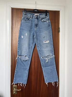 Blue boyfriend ripped jeans from UK