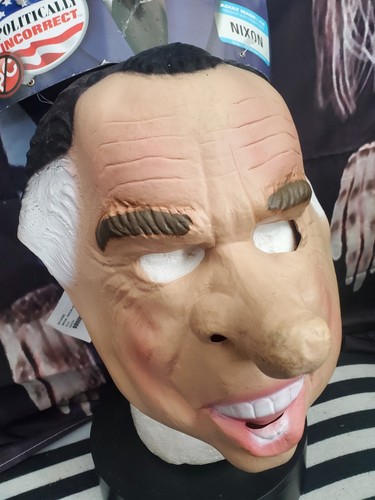 Richard Nixon Presidential Vinyl Adult Mask Purge New Halloween President New - Picture 4 of 24
