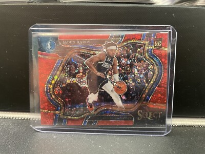 2022-23 Select Jaden Hardy Courtside Red Disco Prizm RC /49 Mavericks Rookie
