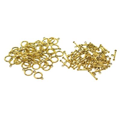 50 Sets Gold Runde Knebelverschlüsse Schmuck Zum Selbermachen Herstellung Fundstücke