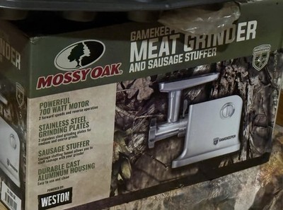 Mossy Oak Weston Gamekeeper #12 Electric 700W Meat Grinder Sausage Stuffer