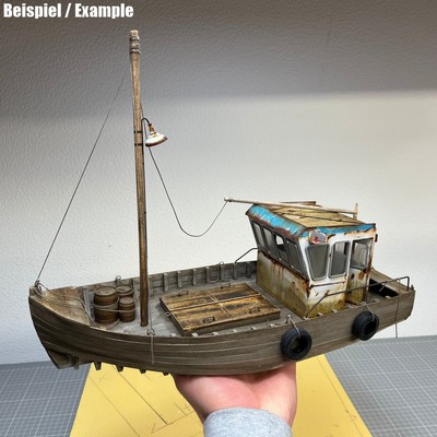 Fischerboot toller Laser Cut Bausatz 1:24 für Diorama zum selberbauen + 3D Druck