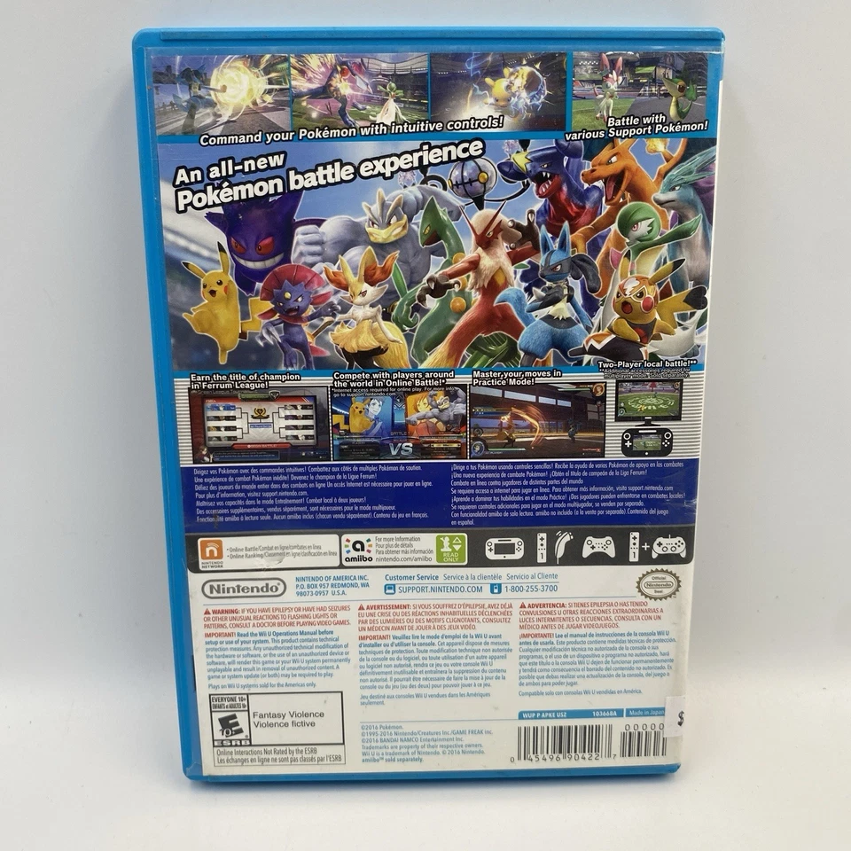Pokken Tournament : Wii U Game NTSC U/C Tested & Working - Image 2 of 4