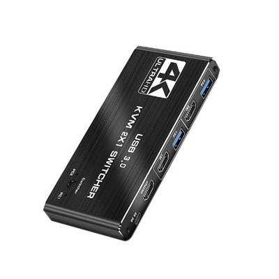 4K/60Hz  2 in 1 Out  HDMI 2.0 KVM USB Switch USB 3.0 KVM Switcher For Mouse M