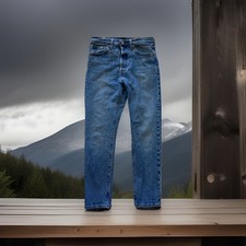 LEVI'S 501 S Big E Women Premium Jeans Button Fly Skinny 28x28 excellent A15