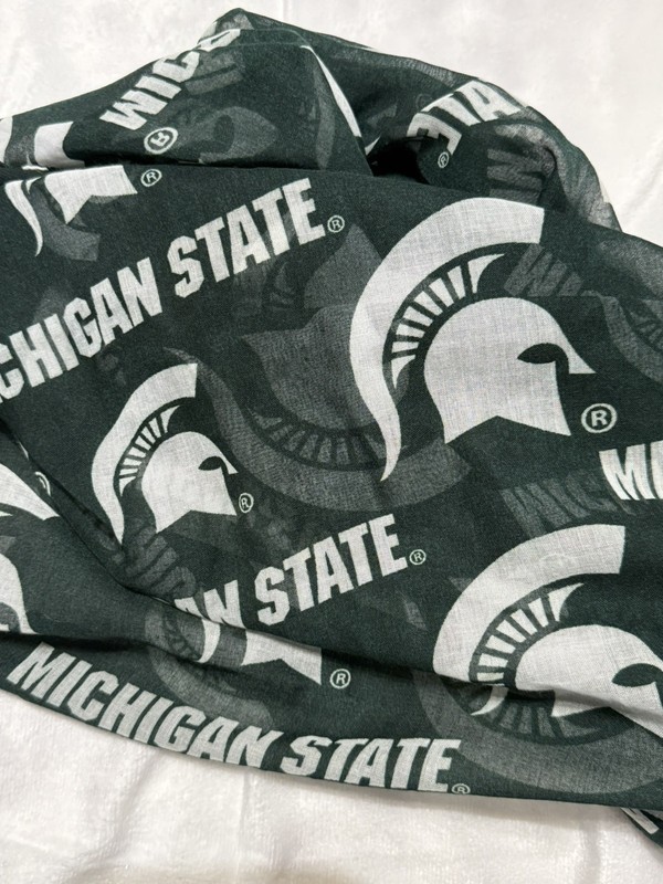 Forever Collectibles Michigan State Spartans Team Logo Scarf New