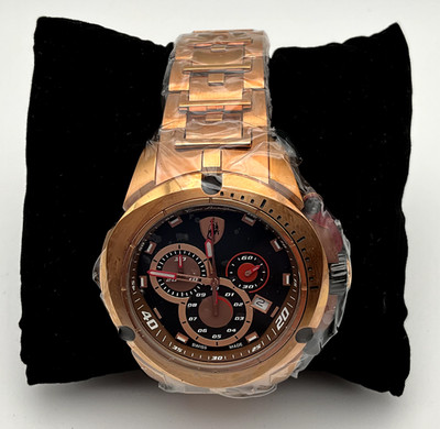 Lamborghini Tonino Black Dial Chronograph Men's Watch NWT TL7805