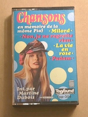 Chansons - en memoire de la mome Piaf (Cassette, TopSound) French Top-304 / Used