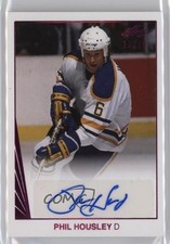 2017-18 Leaf 1990 Design Auto Magenta /15 Phil Housley #BA-PH1 Auto HOF k4s