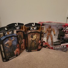 WWE And AEW 4 action Figure Lot. New. Kenny Omega, Jon Moxley, Sammy Guevara