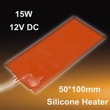 Silikon Pad Hydraulisch Wasser Heizung Panzer Teller &Ouml;l Fach 12V DC Matte Orange