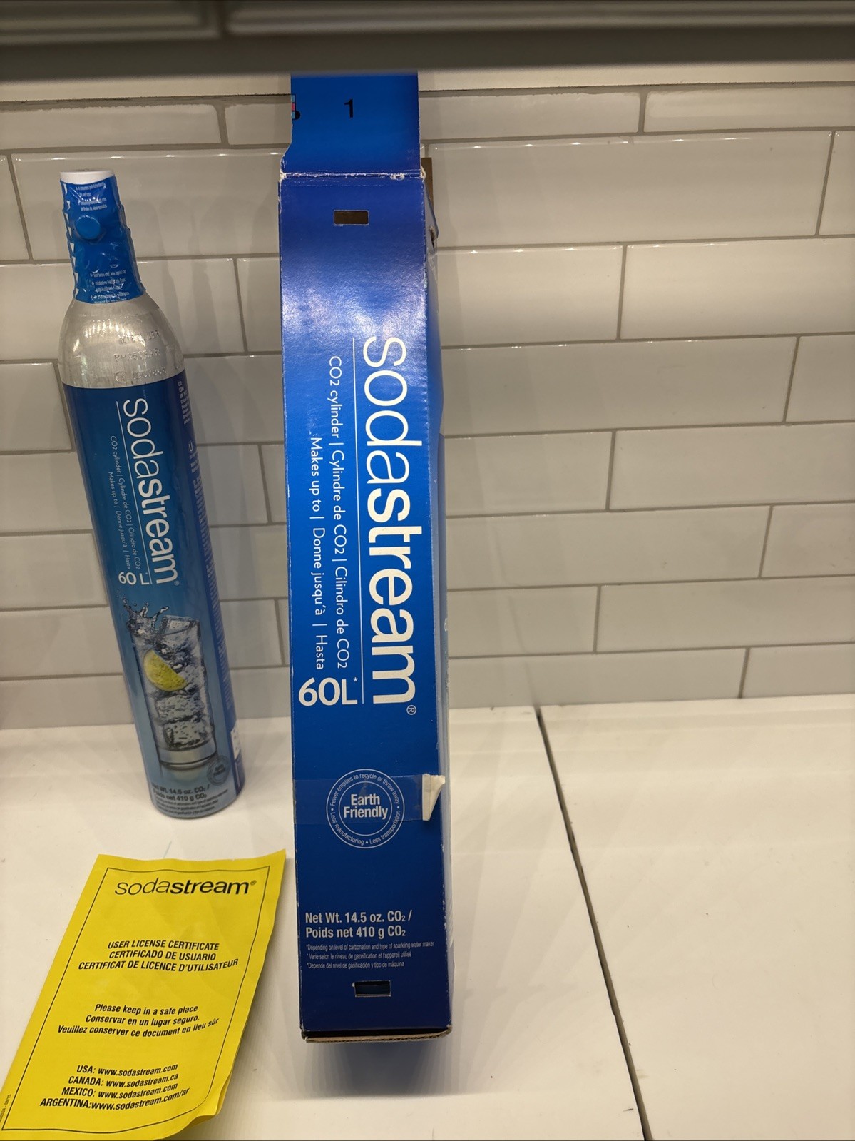 SodaStream 60L Carbonating  CO2 Cylinder New In Box