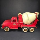 VTG 1960 Tonka Toys Red Cement Mixer Truck Pressed Steel