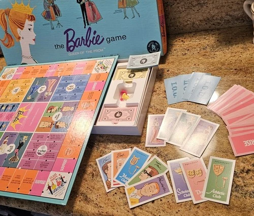 Vintage 1994 The Barbie Game Queen Of The Prom Replica Of 1961 Near Complete