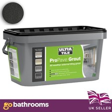 UltraTile Outdoor Tile Joint Grout Cosmic Black 15kg All Weather Brush In