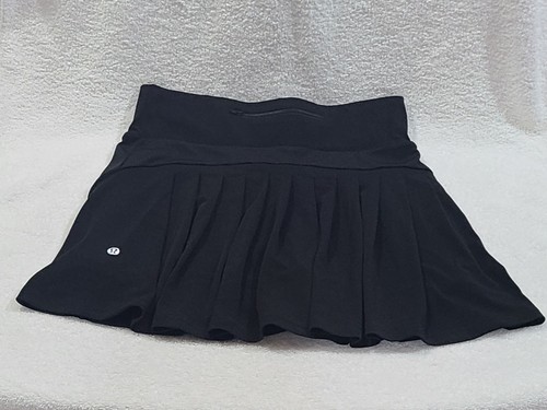 Lululemon Leistungsschalter Rock Skort schwarz Größe 8 Golf Tennis Laufen sportlich - Bild 2 von 14