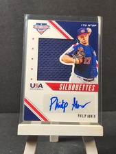 2020 Stars and Stripes Baseball Philip Abner Silhouettes Patch Auto /199  BIN