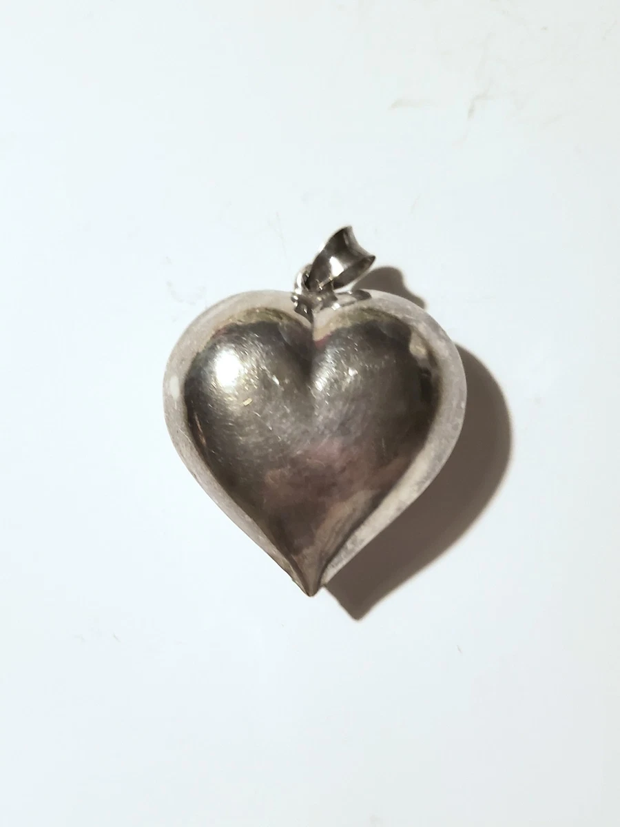 vintage パフィ　ハート　ネックレス　necklace 925 puffy heart pendant products for sale | eBay