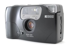 NEAR MINT Ricoh FF-9S Date Point Shoot Black 35mm Film Camera From JAPAN