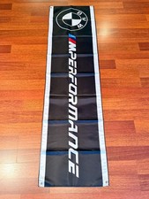 BMW M Performance Racing Banner Flag – 180 × 45 cm Garage & Man Cave Decor