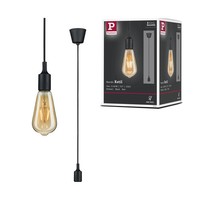 Neordic Pendelleuchte Ketil E27 Max. 60W Schwarz Dimmbar Silikon, Kunststoff