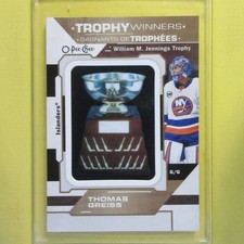 THOMAS GREISS 2021-22 OPC  Jennings Trophy Manufactured Patch  #P-22  Islanders
