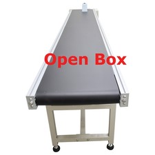 Open Box Length 118in PVC Flat Belt Conveyor ...