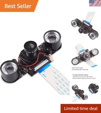 Raspberry Pi 5MP Camera with Automatic IR-Cut Sensor, High-Quality 1080P Vision