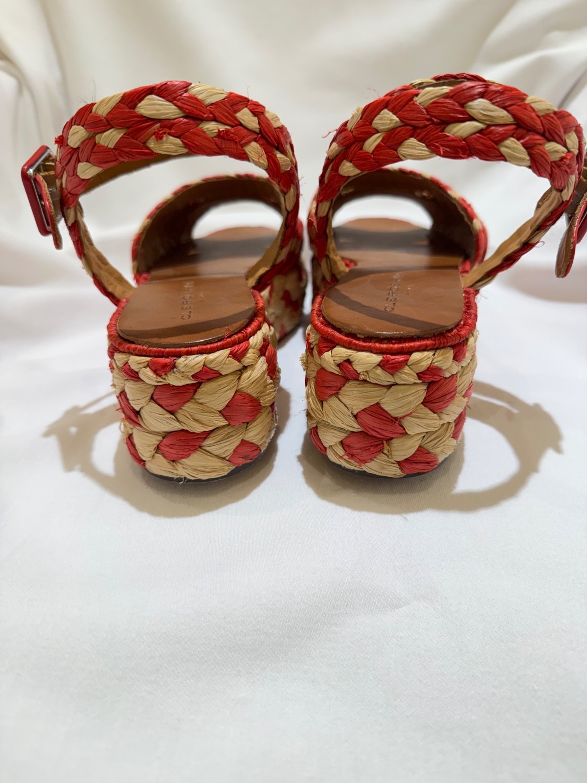 Robert Clergerie platform Raffia Patterned Espadr… - image 3