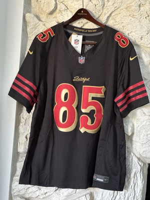 #ad AUTHENTIC George Kittle Black San Francisco 49ers 2025 Rivalries Limited Jersey $379.99