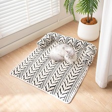 Sherpa Fleece Dog Cat Pet Bed, Comfy Plush Mat for Small Medium Dogs  Cats