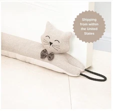 Under Door Draft Stopper Decorative Wind Stopper 48 inch for Door & Window, W...