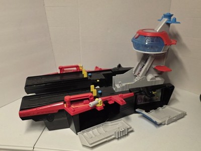 PAW Patrol: The Mighty Movie, Aircraft Carrier HQ  Playset With Motorcycle