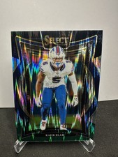 2024 Panini Select #8 KAIIR ELAM Black & Green Prizm Shock