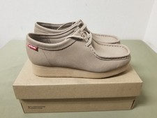 New Clarks Padmora Womens Distressed Leather Shoes.