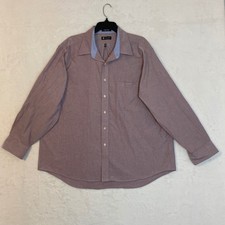 CHAPS Classic Fit Oxford Wrinkle Free Long Sleeve Dress Shirt Men 18-18.5 34-35