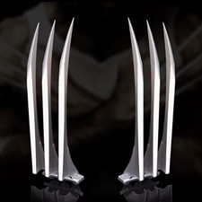 Wolverine realistic Claws Costume Props, Silver Pair
