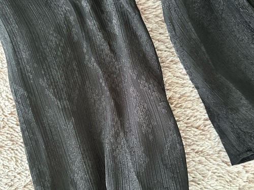 Camicetta donna Michael Kors stampa jacquard finto avvolgente peplo manica lunga top XL - Foto 11 di 11