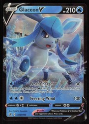 Glaceon V SWSH196 Sword & Shield Black Star Promo Holo
