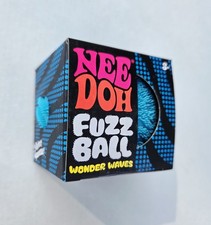 BLUE Needoh FUZZ BALL WONDER WAVES Nee Doh Squish Stress Ball NEE-DOH Fuzzball